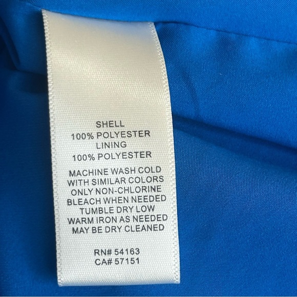 Eliza J Blue Pink Floral Tiered Maxi Dress 6 Smocked Back Spring Summer - Picture 9 of 9